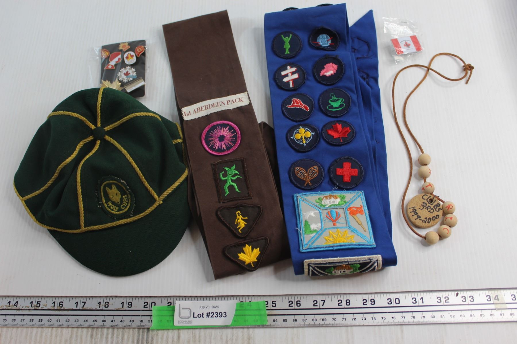 Scouts Uniform Items - Sashes, Pins, Hat, Badges and Misc.