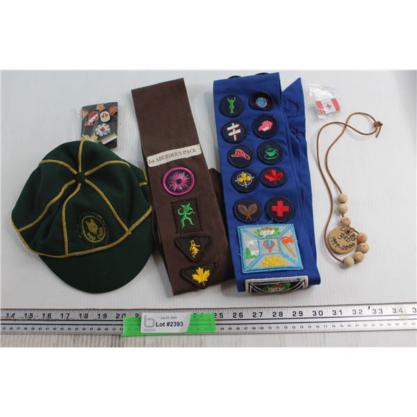 Scouts Uniform Items - Sashes, Pins, Hat, Badges and Misc.