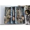 Image 2 : Vintage Cutlery, (2) Sets of Salt and Pepper Shakers, Napkin Rings, Etc.