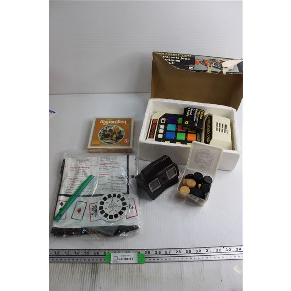 Vintage Games - Fabulous Fred, Aggravation, Bakelite View Master , Etc.