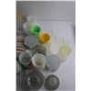 Image 3 : Tupperware Jello Molds, Dessert Bowls, MilkGlass Mug, 9Pc. Dessert Set