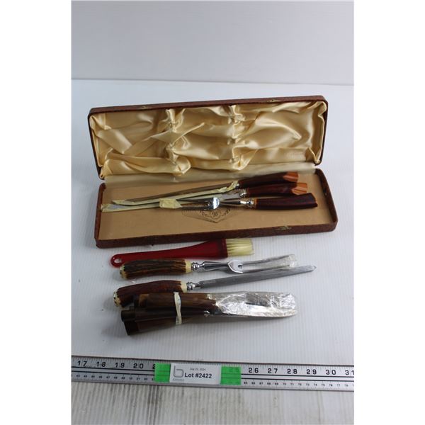Vintage Carving Sets and Steak Knifes