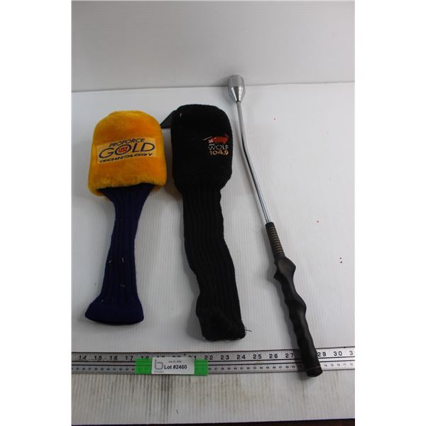 Golf Club Socks and Tire Lug Wrench