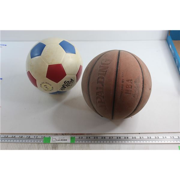 Soccer Ball and Basketball