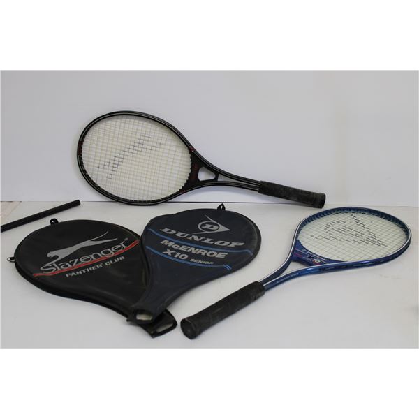 (2) Tennis Racquets - Dunlop and Slazenger