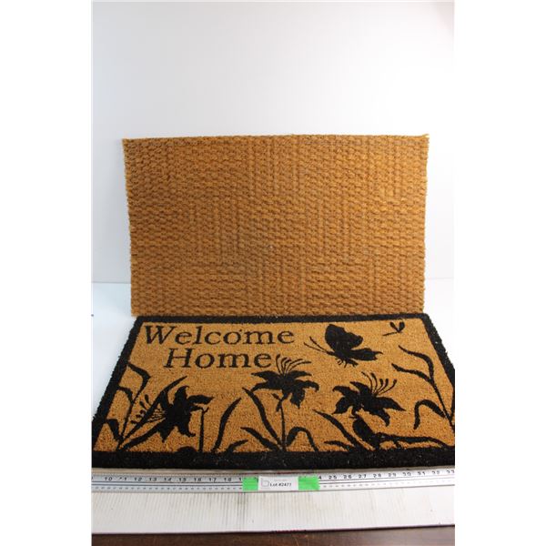 (2) Door Mats