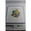 Image 1 : Framed Flowers Print 17'' x 16''