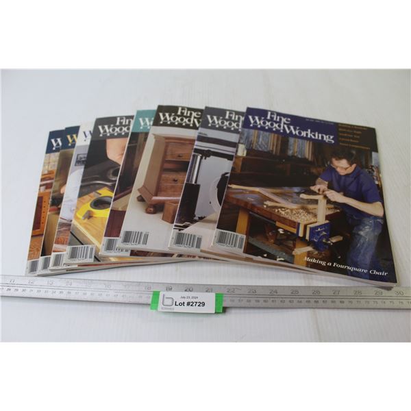 (8) Fine Wood Working Magazines