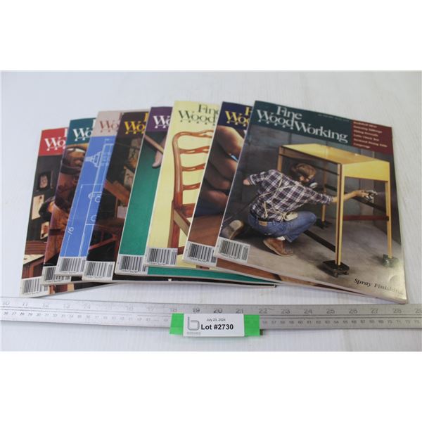 (8) Fine Wood Working Magazines