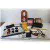Image 1 : (3) Sets of Clip-on Sunglasses - Musical Baoding Balls - Calculator - (2) Heating Pads (untested) - 
