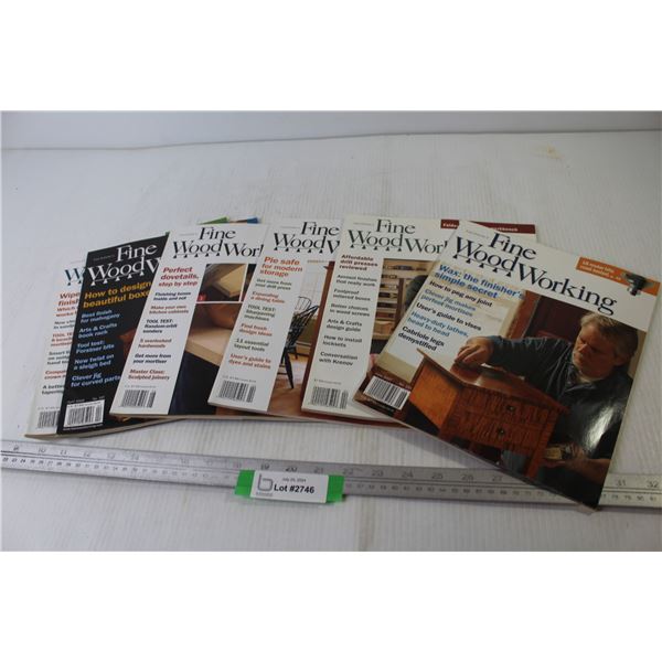 (6) Fine Wood Working Magazines