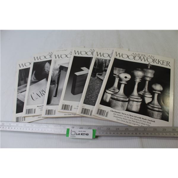 (6) American Wood Worker Magazines