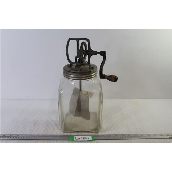 Vintage Blow Butter Churn