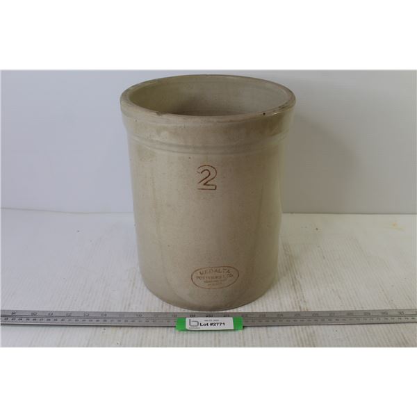 2 Gallon Medalta Crock (no cracks)