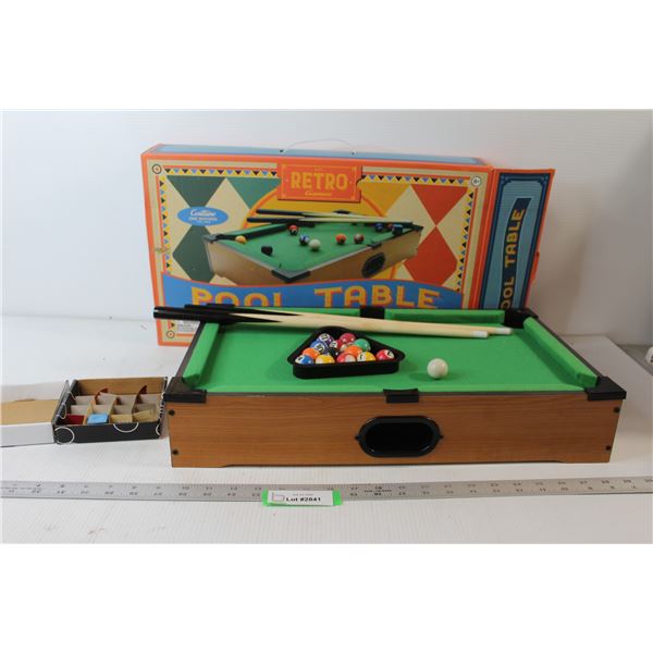 Mini Pool Table Game - As Is