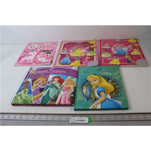 (5) Kids Books - Disney Princess, As Is