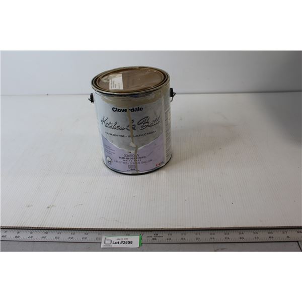 Cloverdale Kitchen and Bath Semigloss Finish White Base - Opened