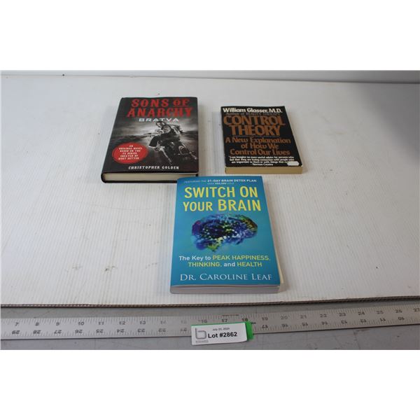 (3) Books - Control Theory, Sons Of Anarchy, Switch On Your Brain