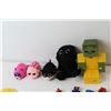 Image 2 : (4) Ty Beanie Boos, Minecraft Zombie Toy, (9) Toy Vehicles, Misc.