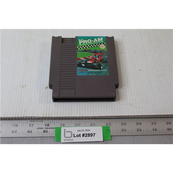 R.C. PRO-AM 32 Tracks Of Racing Thrills NES Videogame - Untested