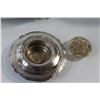 Image 6 : Silver-plated Footed Tray, Flower Frog, Wicker Basket, Decorative Maze