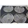 Image 2 : (7) Glass Trays/Bowls, Pair of Glass Cream and Sugar, Pair of Ceramic Cream and Sugar