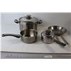 Image 1 : (3) Pots, Frying Pan - All As Is