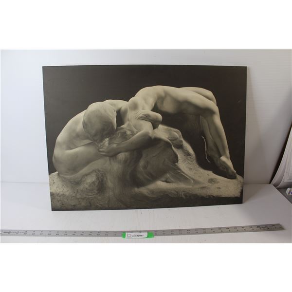 Adult Gray Scale Print by A-Rodin 27 3/4" x 20"