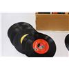 Image 5 : Wooden Crate w/Assorted 45's & 8-Tracks