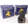 Image 4 : (6) Waterman's Blue Ink Glass Jar in Boxes w/Glass Letter Holder (1) Black Ink Jar, as is