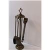 Image 4 : Brass Fireplace Set - 21" Tall