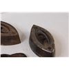 Image 2 : (3) Antique Irons, Shoemaker Foot, (2) Iron Trays