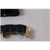 Image 3 : "Black Gold" Folding Knife in Leather Case