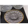 Image 2 : (3) Clear Glass Serving Dishes, (7) Assorted Plates