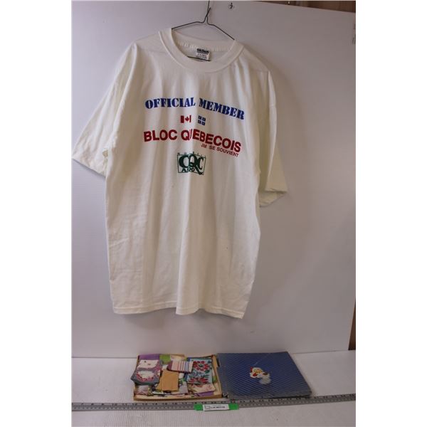 Bloc Quebecois Shirt (Size XL), Vintage Material in Santa Box