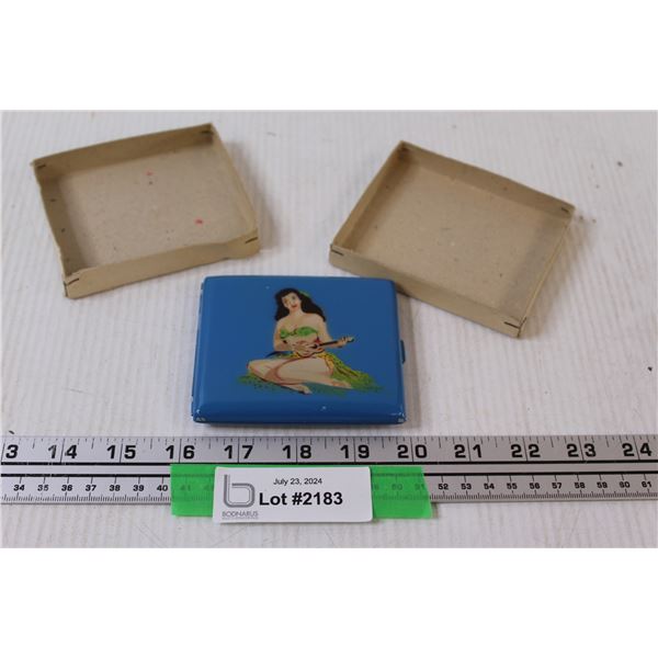Hawaiian Girl Cigarette Case Holder