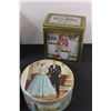 Image 2 : (4) Vintage Tins: Queen Elizabeth. Red Rose, Marching, Misc.