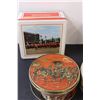 Image 3 : (4) Vintage Tins: Queen Elizabeth. Red Rose, Marching, Misc.