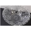Image 5 : (1) Patterned Sugar Bowl w/Spoon (2) Clear Glass Patterned Serving Bowls