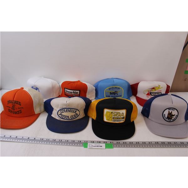 (8) Vintage Baseball Hats