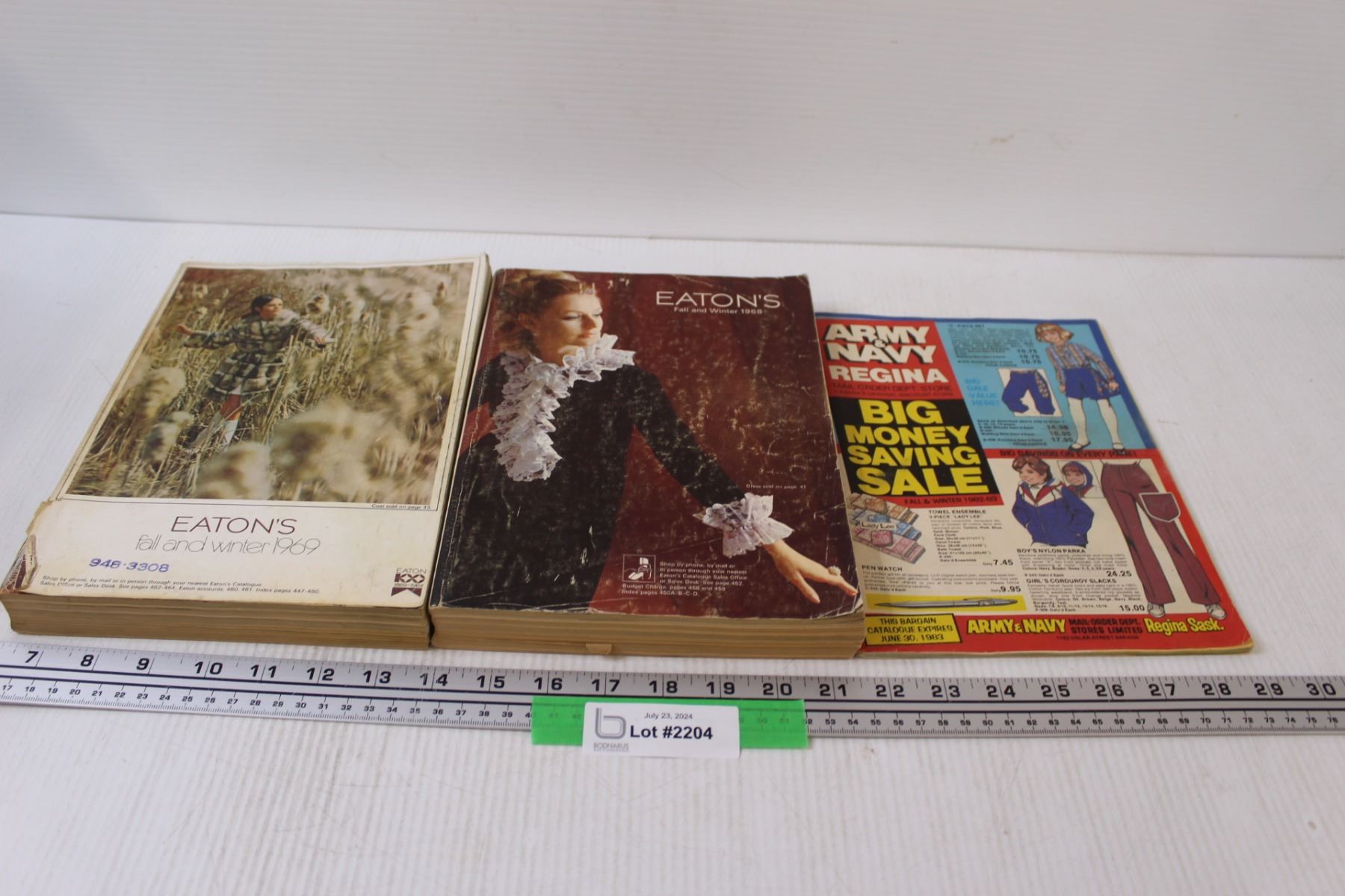 (2) Eaton's Catalogues (1969 & 1968) & Army Navy Catalogue Bodnarus