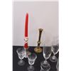 Image 4 : (10) Liqueur Glasses, (3) Shot Glasses (2) Candle Holders