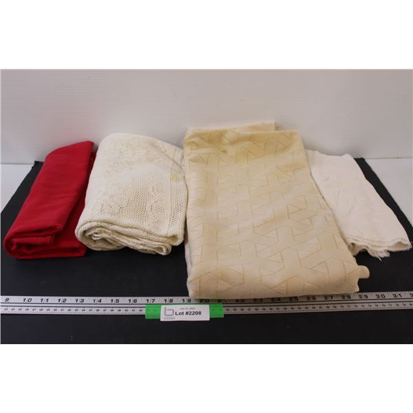 (4) Sewing Material - Various Sizes & Colors