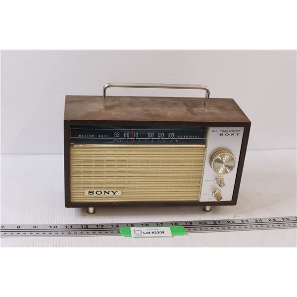 Vintage Sony AM Radio - Untested, Consigner says used as display