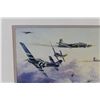Image 2 : World War 2 Fighter Jets Print in Frame - 19" x 16"