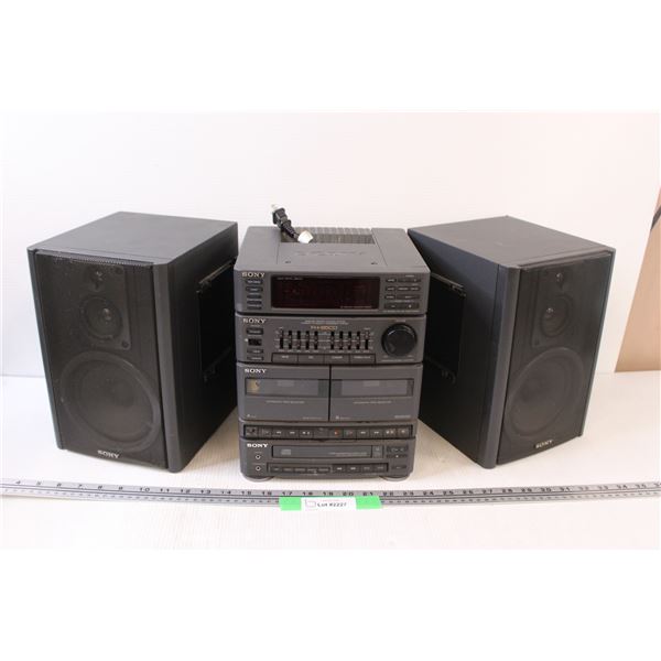 Sony HCD-H5 Radio & Tape Deck - Consigner say works