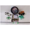 Image 1 : Kids Lot: Toy Story Clock, Jurassic Park Paint Set, (2) Toy Vehicles, Turtle Back Massager