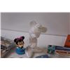 Image 4 : (2) Minnie Mouse Figurines, (2) Prince Cassette Tapes, Donald Duck Spoon, Micky Mouse Watch, Misc.