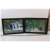 Image 1 : (2) Holographic Nature Scene Pictures - 19" x 13" & 16" x 13"