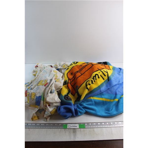 The Simpsons Bed Sheet and Blanket